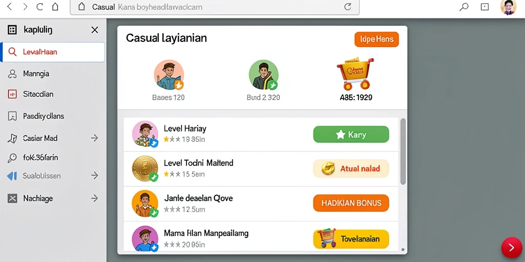 Tampilan antarmuka yang ramah pengguna dan menarik.