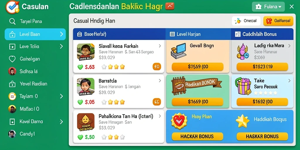 Tangkapan layar menunjukkan petualangan seru di level pertama.