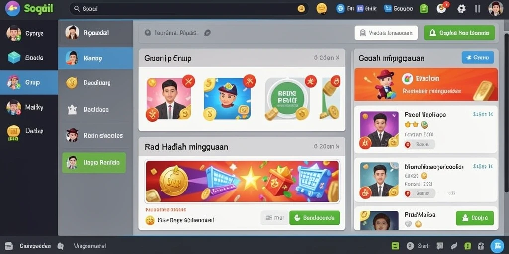 Screenshot pertama menampilkan karakter utama dalam pertempuran epik.