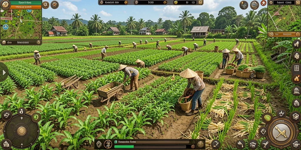 Tangkapan layar dari pertempuran epik dalam game.